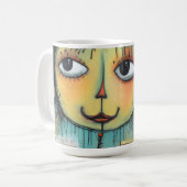 ArtLady 1 Charmant en verontrust Koffiemok (Voorkant links)