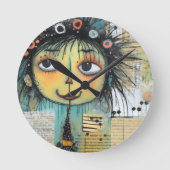 ArtLady 1 Charmant en verontrust Ronde Klok (Voorkant)