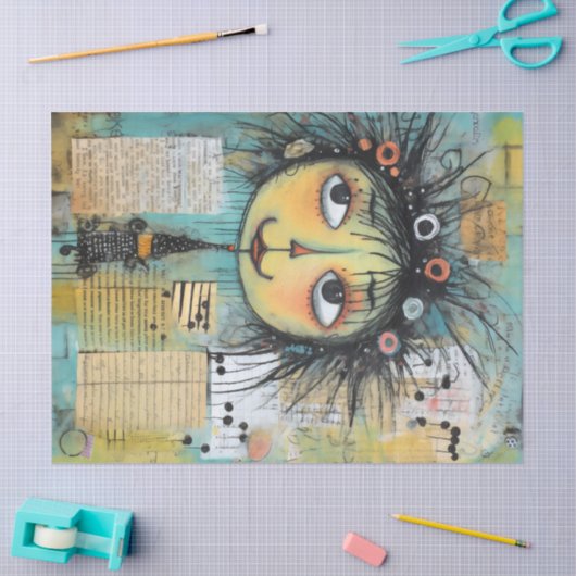 ArtLady 1 Charmant en verontrust Tissuepapier (Craft)