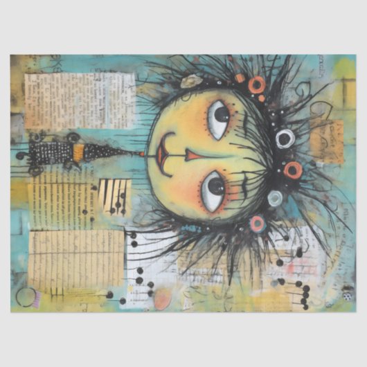 ArtLady 1 Charmant en verontrust Tissuepapier (Voorkant)