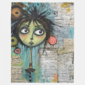 ArtLady 20 Charmant en verontrust Fleece Deken (Voorkant)
