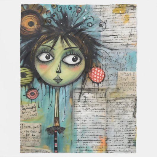 ArtLady 20 Charmant en verontrust Fleece Deken (Voorkant)