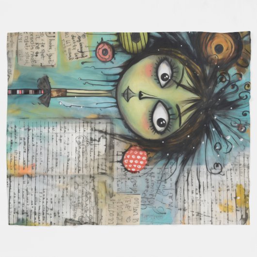 ArtLady 20 Charmant en verontrust Fleece Deken (Voorkant (Horizontaal))