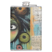 ArtLady 20 Charmant en verontrust Heupfles (Achterkant)