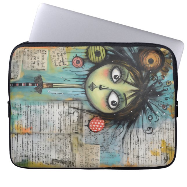 ArtLady 20 Charmant en verontrust Laptop Sleeve (Voorkant)