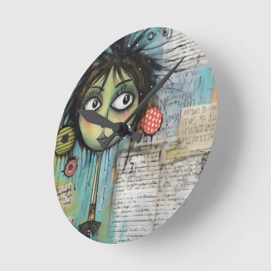 ArtLady 20 Charmant en verontrust Ronde Klok (Hoek)