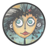 ArtLady 21 Charmant en verontrust Hockey Puck (Voorkant)