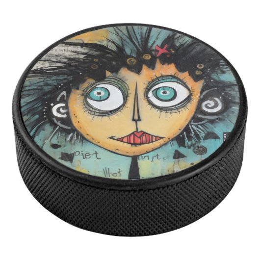 ArtLady 21 Charmant en verontrust Hockey Puck (3/4)
