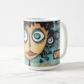 ArtLady 21 Charmant en verontrust Koffiemok (Voorkant rechts)