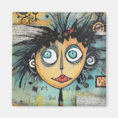 ArtLady 21 Charmant en verontrust Magneet (Voorkant)