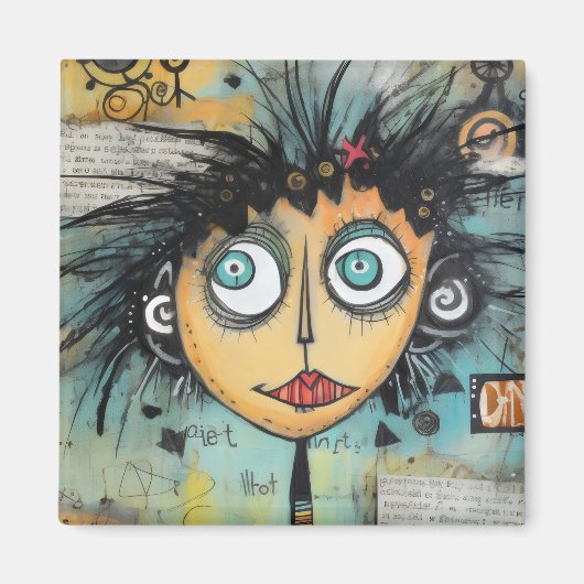 ArtLady 21 Charmant en verontrust Magneet (Voorkant)