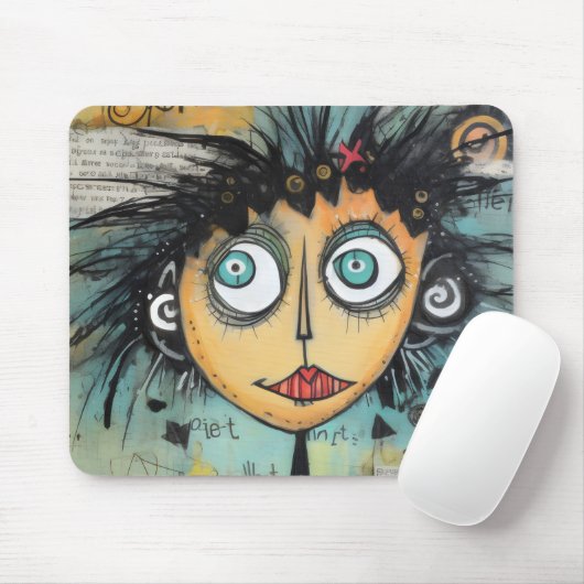 ArtLady 21 Charmant en verontrust Muismat (Met muis)