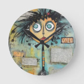 ArtLady 21 Charmant en verontrust Ronde Klok (Voorkant)