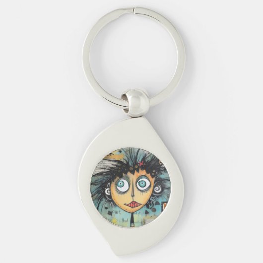 ArtLady 21 Charmant en verontrust Sleutelhanger (Voorkant)