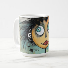 ArtLady 21 Charmerend en in de war Koffiemok
