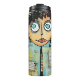ArtLady 21 Charmerend en in de war Thermosbeker