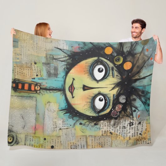 ArtLady 22 Charmant en verontrust Fleece Deken (In situ)