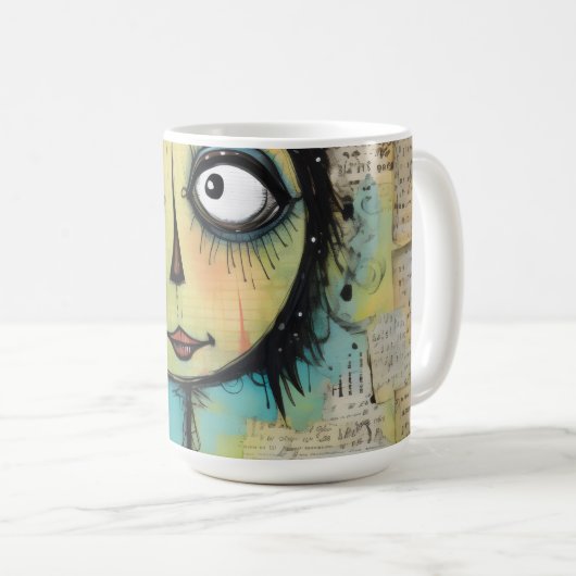 ArtLady 22 Charmant en verontrust Koffiemok (Voorkant rechts)
