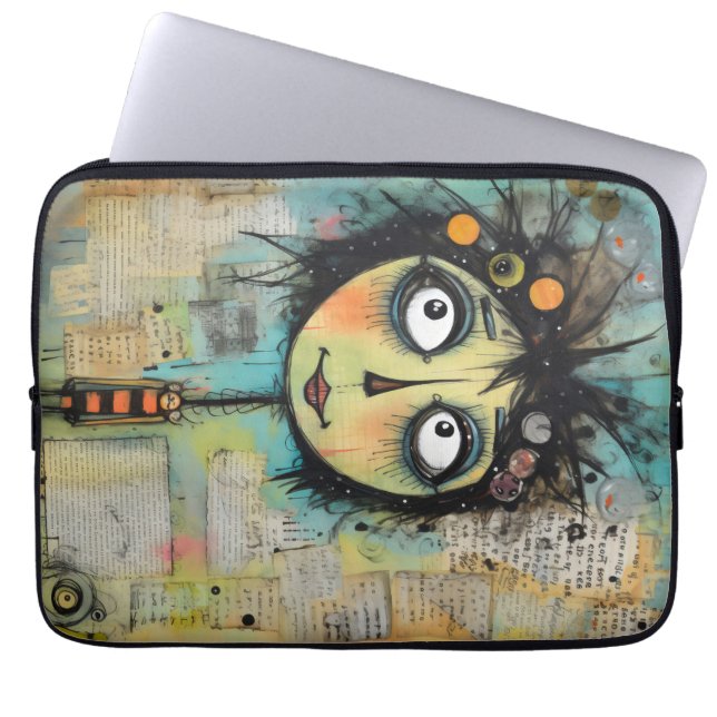 ArtLady 22 Charmant en verontrust Laptop Sleeve (Voorkant)