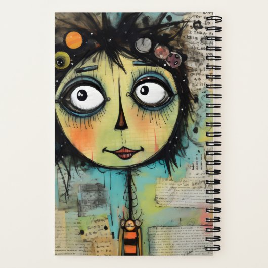 ArtLady 22 Charmant en verontrust Notitieboek (Achterkant)