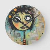 ArtLady 22 Charmant en verontrust Ronde Klok (Voorkant)