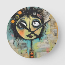 ArtLady 22 Charmant en verontrust Ronde Klok