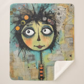 ArtLady 22 Charmant en verontrust Sherpa Deken (Voorkant)