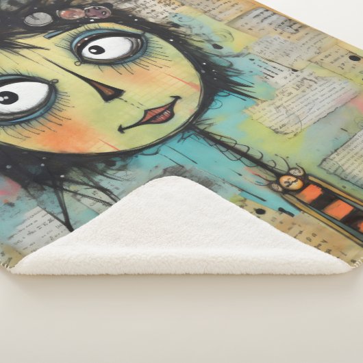 ArtLady 22 Charmant en verontrust Sherpa Deken (3/4)