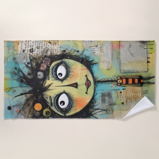 ArtLady 22 Charmant en verontrust Strandlaken (Voorkant)