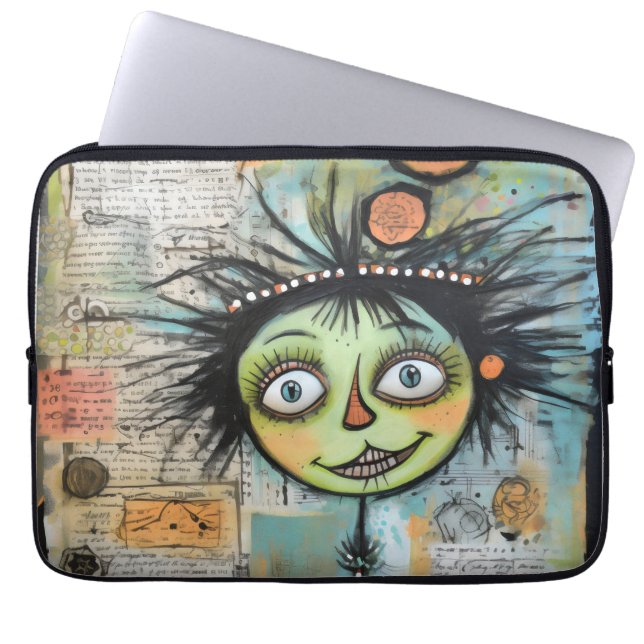 ArtLady 23 Charmant en verontrust Laptop Sleeve (Voorkant)
