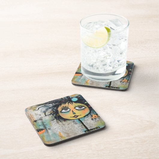 ArtLady 25 Charmant en verontrust Bier Onderzetter (Rechterzijde)