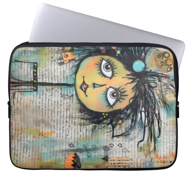 ArtLady 25 Charmant en verontrust Laptop Sleeve (Voorkant)