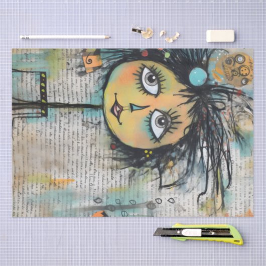 ArtLady 25 Charmant en verontrust Tissuepapier (Craft)