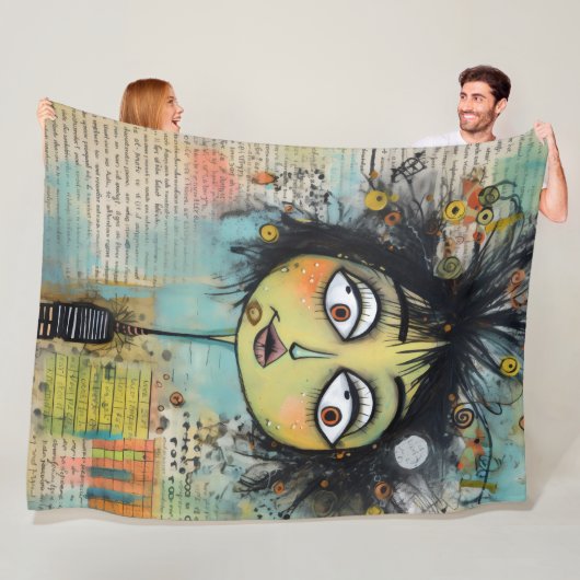 ArtLady 26 Charmant en verontrust Fleece Deken (In situ)