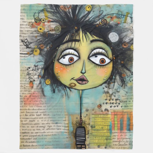 ArtLady 26 Charmant en verontrust Fleece Deken (Voorkant)
