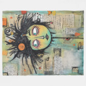 ArtLady 27 Charmant en verontrust Fleece Deken (Voorkant (Horizontaal))