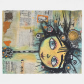 ArtLady 28 Charmant en verontrust Fleece Deken (Voorkant (Horizontaal))