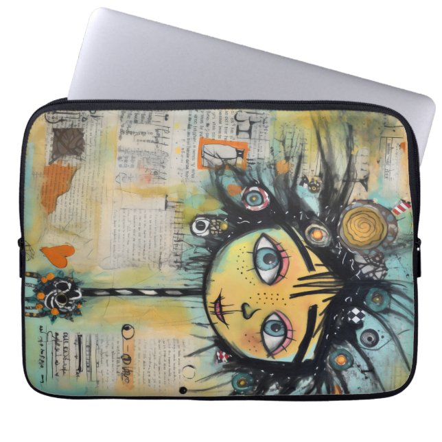 ArtLady 28 Charmant en verontrust Laptop Sleeve (Voorkant)