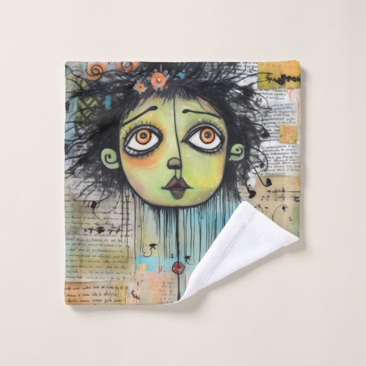 ArtLady 29 Charmant en verontrust Bad Handdoek (Wasdoekje)