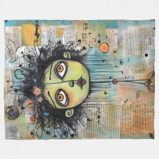 ArtLady 29 Charmant en verontrust Fleece Deken (Voorkant (Horizontaal))