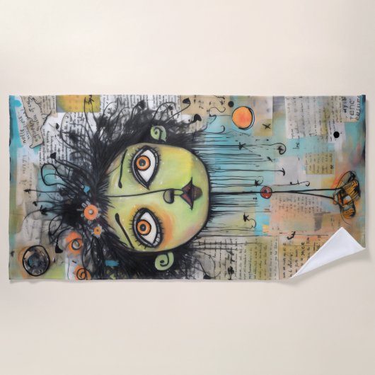 ArtLady 29 Charmant en verontrust Strandlaken (Voorkant)