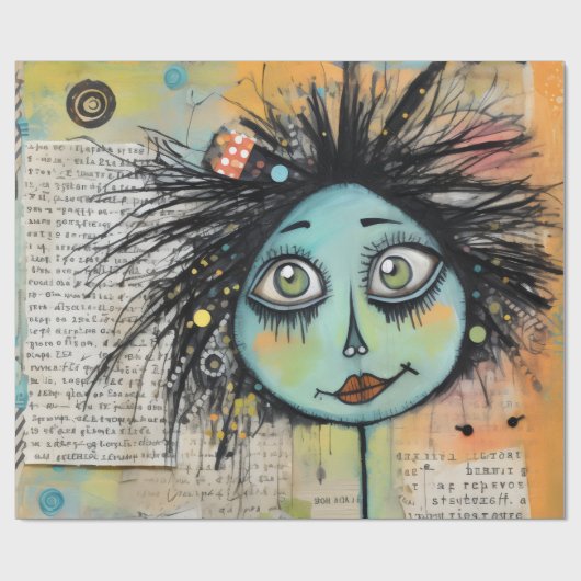 ArtLady 2 Charmant en verontrust Cadeaupapier (Vlak)