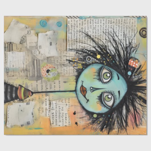 ArtLady 2 Charmant en verontrust Cadeaupapier (Vlak)