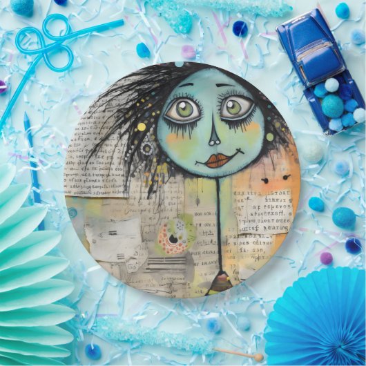 ArtLady 2 Charmant en verontrust Papieren Bordje (Feest)