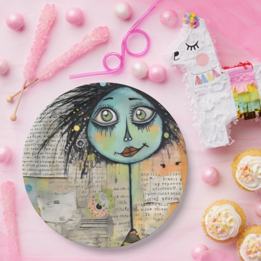 ArtLady 2 Charmant en verontrust Papieren Bordje (Feest)