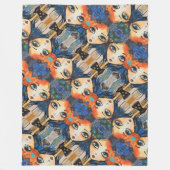 ArtLady 31 Charmant en verdrietig Fleece Deken (Voorkant)