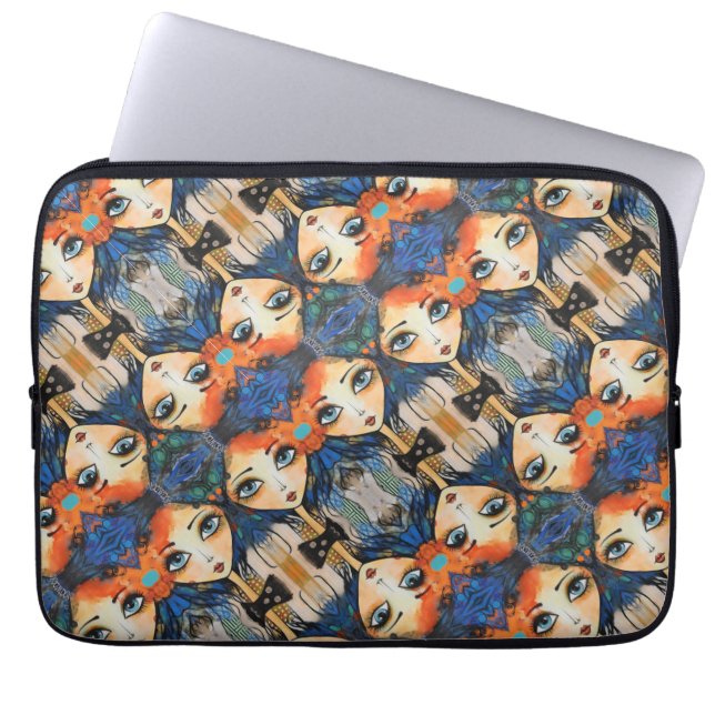 ArtLady 31 Charmant en verdrietig Laptop Sleeve (Voorkant)