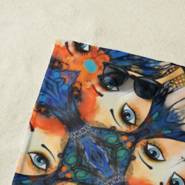 ArtLady 31 Charmant en verdrietig Strandlaken