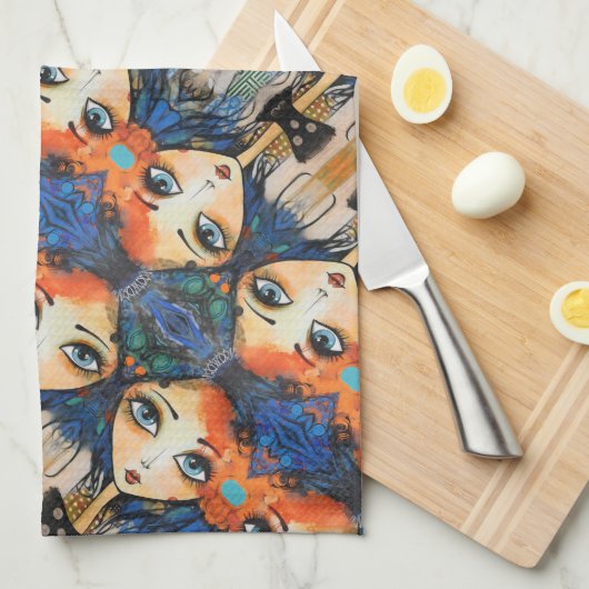 ArtLady 31 Charmant en verdrietig Theedoek (Quarter Fold)