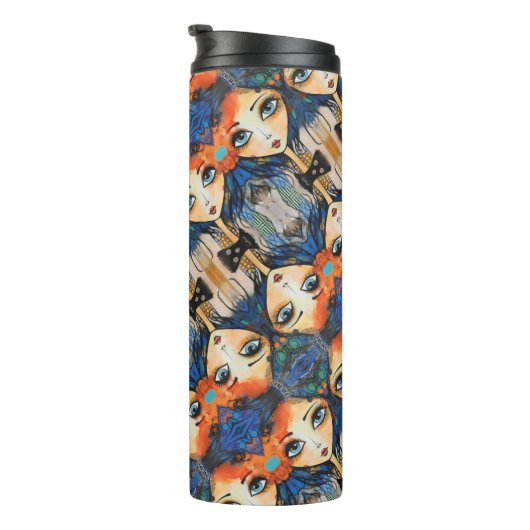 ArtLady 31 Charmant en verdrietig Thermosbeker (Geroteerd rechts)